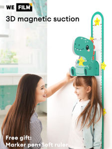 3D ตารางการวัดสำหรับเด็กสามารถถอดออกได้สติ๊กเกอร์ - แผนภาพความสูงเด็กทารกแผนภูมิการเติบโตเครื่องตกแต่งฝาผนังสำหรับเด็ก