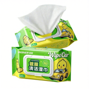 Leather Cleaning Shining Care Wet Wipes for Car Interior