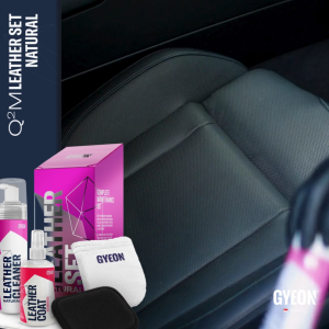 GYEON Q2M Leather Set Natural - Automotive Car Care Complete Interior All Leather Clean Protect Kit