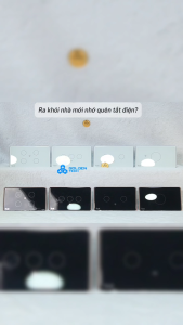 (Rạng Đông)(WIFI) Công tắc cảm ứng chữ nhật thông minh 1234 nút Kết nối Wifi CTCU.WF