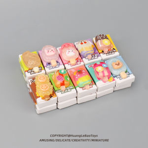 Mini Candy Toy Cute Ice Cream Ice Cream Box Model Kids Play House Baby House Supermarket Miniature Scene Toy