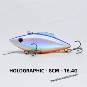 Mồi Câu Giả Hopeblaze Eagle Strike No.1 Sinking VIB Cứng 8cm 16.4g Có Tiếng Kêu Rung Móc Câu Đôi Treble Dành Cho Cá Bass Cá Pike Cá Perch