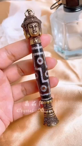 [现货] 九眼天珠摆件｜权势富贵 × 招财聚福 × 长寿吉祥｜Nine-Eyed Dzi Bead Ornament｜Wealth & Power • Fortune • Longevity