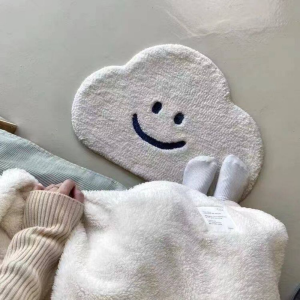 VIKAMA colorful cloud shaped floor mat bathroom absorbent carpet bedroom cartoon anti slip floor mat home decoration