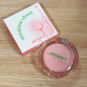 Peripera Matte Single Color Blush Pure Sunshine Cheek Enhance Color Korean Makeup Tool for Any Skin Type