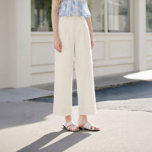 XIANGYING | Slimming Drape Straight Leg Trousers