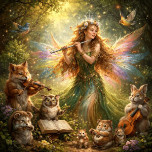 Huacan DIY Diamond Painting Forest Elf Animals Diamond Mosaic Portrait New Collection Decorative Paintings Holiday Gift