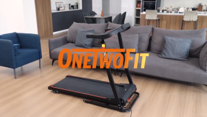 OneTwoFit 2.5HP Treadmill ลู่วิ่งไฟฟ้าพับได้พร้อมโหมดปรับหมุนและลู่วิ่งบลูทูธ อุปกรณ์ออกกำลังกายสำหรับงานหนัก