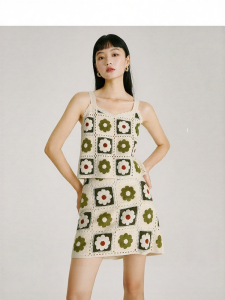 Vero Moda | Chân Váy Knit Hoa Đáng Yêu Retro