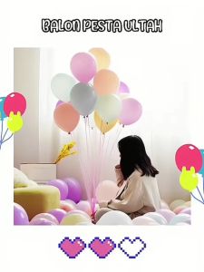 Gratis Semua - Balon Ulang Tahun Pastel / Balon Doff Pastel / Balon Macaron / Balon Ulang Tahun / Ballon Chrome Dekorasi