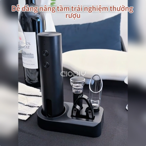 Bộ Mở Chai Điện 6 Món AIODIY – Khui Tự Động 8 Giây Hút Chân Không Giữ Tươi 7 Ngày Quà Tặng Sang Trọng