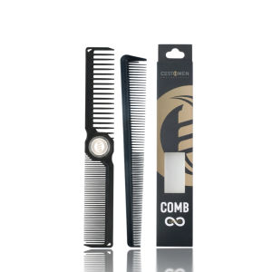 other | 2Pcs NEW Professional Barber Dual Spining Comb Wide and Fine Tooth Cutting Comb Taper Comb for Salon Hairdressing Accessories