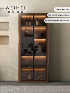 Weimei | Wall-Mounted Antique Style Glass Display Cabinet