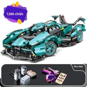 Siêu Xe Khối Gạch Động Cơ Ổ Đĩa Điều Khiển Vô Tuyến RC Xe Technic V12 1280 Chiếc Bộ Xây Dựng Cho Trẻ Em Đồ Chơi Xếp Hình Giáo Dục