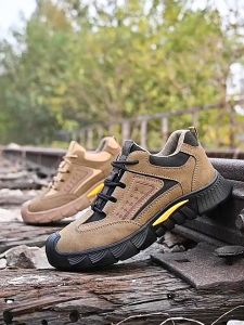Ready Stock Safety Shoes for Men: Lightweight Anti-smash & Anti-puncture Work Shoes