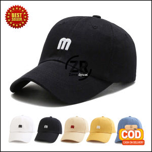 Topi Baseball Pria Dewasa Motif Huruf M Distro Cap Olahraga Sport Tennis Kualitas bahan import TTM ZIORRA