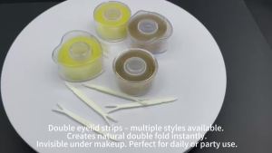 600 Pcs Eye Lift Strips Double Eyelid Tape Clear Gray Eyelid Stripe Big Eyes Invisible Double Fold Eyelid Sticker Makeup Tools