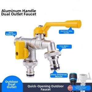 Anti-freeze Outdoor Faucet Dual Outlet Garden Use