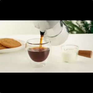 [Ship từ Tp.HCM]6 CÁI 80 ML Cốc Cà Phê Thủy Tinh Đôi Tường Ly Cà Phê Thủy Tinh Cách Nhiệt Espresso Ly Lạnh Uống Rượu Vang Bắn Kính Trà ly