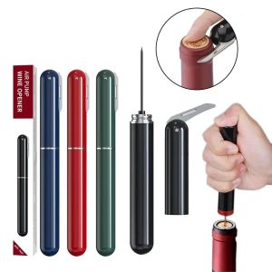 2 in1 Handheld Safety Air Pump Wine Bottle Opener with Foil Cutter Stainless Steel Pin Air Pressure Corkscrew Kitchen Tool