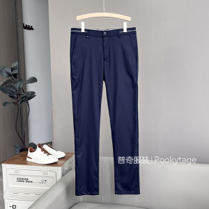 Quần Âu Nam Mùa Xuân Hè Bằng Lụa Tơ Tằm Đàn Hồi Thoáng Khí Chống Nhăn Đa Năng Phong Cách Công Sở Quần Dài Thường Ngày