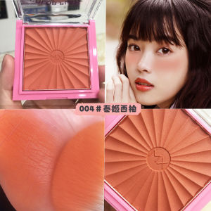 Natural Orange Soda Blush for Women Matte Finish Sun-Kissed Orange Color Lipstick Cheek Palette Enhance Color Any Skin Type