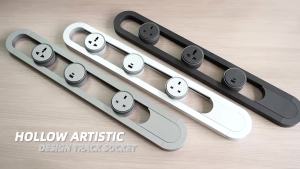 Wall Mounted Power Rail Socket with Master Switch Sliding Outlets & USB Ports 8000W Overload Protection for Home Use