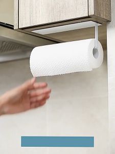 《SG STOCK》Kitchen tissue paper roll holder toilet paper roll hanger towel rack hanger stainless steel drill free