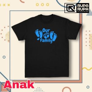 Kaos Couple Keluarga Desain Our Family Bisa Request Warna Koas Lain