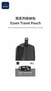 WIWU Electronics Organizer Travel Pouch Water Resistant Travel Bag Cable Organizer for Essentials Tech Pouch Accessories Carry Storage for Cord/Phone/Cables/Airpods/USB Flash Drive Daily Items