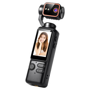 4K HD Action Camera 180° Rotating Lens 1.97 Inch Screen Portable Handheld Camcorder for Outdoor Sports Vlog Video Recording