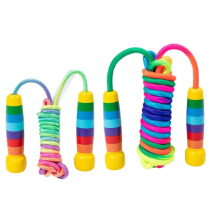 Adjustable Childrens Jump Rope 2.5m/5m with Handle Long Rope for Kids Fitness And Exercise Equipment