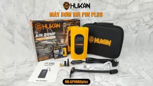 Máy bơm hơi pin đa năng HUKAN HK-AP0080plus - Có Cổng USB Sạc Điện Thoại.