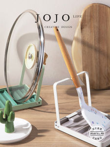 Kitchen Pot Spoon Holder Countertop Placement Mr Grocery Storage Rack Seat Style Plastic No Drilling Required Installation