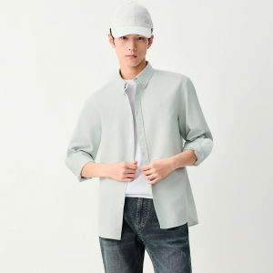 Spring New Casual Long Sleeve Oxford Shirt
