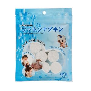 Khăn giấy nén trùng đa năng tiện dụng Nikkori Nhật Bàn gói 12 viên