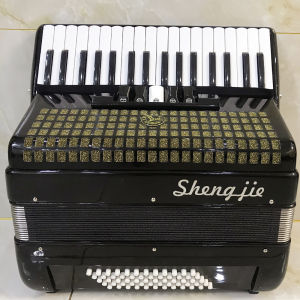 Shengjie Accordion Professional Performce Beginner Grade 48/60/96/120 Bass Four-Row Spring Keyboard