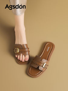 Agsdon | Beach Vacation Flat Weaving Sandals