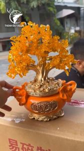 Tượng Phong Thủy Cây Phú Quý Tài Lộc Tượng Hươu Cây Kim Tiền Vàng Phong Thủy Quà Tặng Tân Gia Khai Trương Sinh Nhật