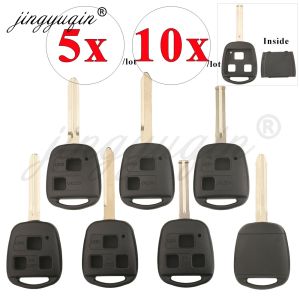 5/10X Car Key Shell Case Fob for Lexus Toyota Corolla Yaris Camry RAV4 Land Cruiser Prado Tarago Avensis FJ Previa High Quality