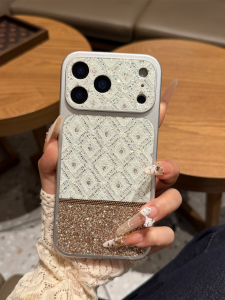 Luxurious Glitter Shockproof Case Large Window