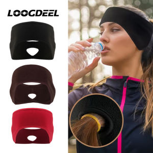 LOOGDEEL WARM HEAD Wraps กีฬา Earmuff สําหรับผู้หญิงกีฬากลางแจ้งผมหางม้า Headbands ฤดูหนาว Windproof หูอุ่นวิ่ง Headbands