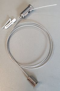 Hanging Cable Adjustable 1meter(sold per 1 set- steel cable 1pc tox/screw 1pair mounting tube 1set