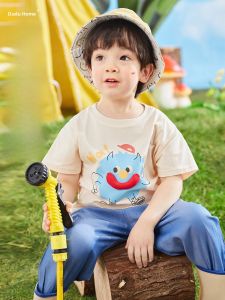 Cloud Sensation Cotton Kids T-Shirt Baby Cool Feeling Short Sleeve 3D Cartoon Design Summer Top for Boys And Girls