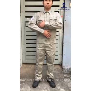 Quần áo điện lực xám EVN HOTLINE 2023