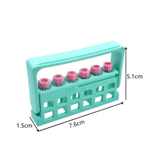 1pcs Dental 6 Holes Autoclavable  Counting Root Canal File Sterilizing Rack Endo Files Dental Instrument