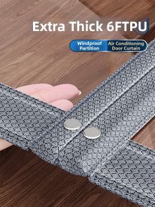 ZTION | Thick Grade Cold Air Protection Magnetic Suction No Drilling Required Door Curtain