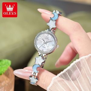 OLEVS | Luxury Star Moon Ladies Watch Quartz Small Dial