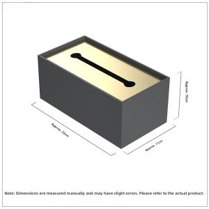 Modern Minimalist North European Style Stainless Steel Metal Tissue Box Living Room Sample Room Soft Decoration Tabletop Display