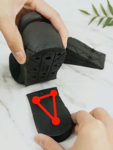 6cm Height Increase Insoles: 3-layer Air Cushion Heel Insert Lift Shoes Insole for Men & Women 6Pcs